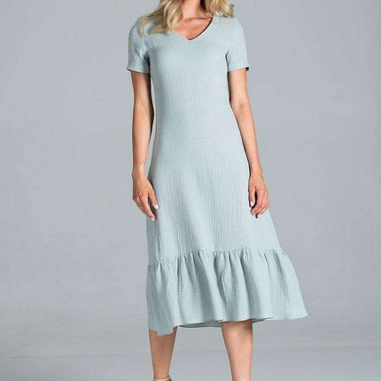 Elegant A-Line Midi Dress - Très Elite