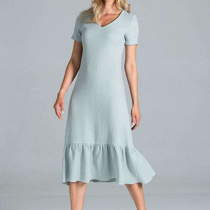 Elegant A-Line Midi Dress - Très Elite
