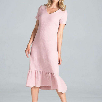 Elegant A-Line Midi Dress - Très Elite