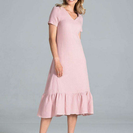 Elegant A-Line Midi Dress - Très Elite