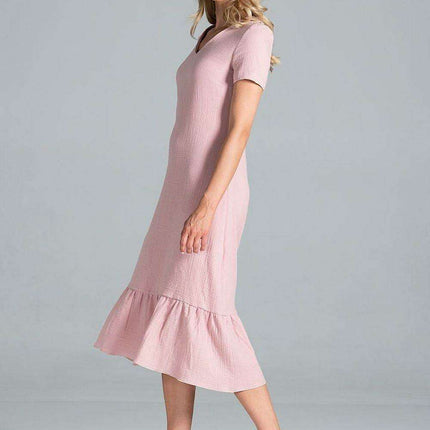 Elegant A-Line Midi Dress - Très Elite