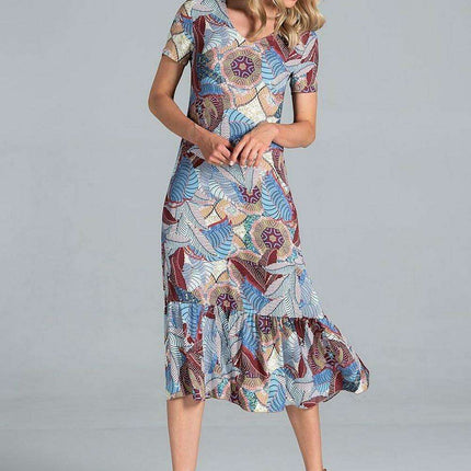 Elegant A-Line Midi Dress - Très Elite