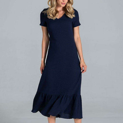 Elegant A-Line Midi Dress - Très Elite