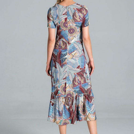 Elegant A-Line Midi Dress - Très Elite