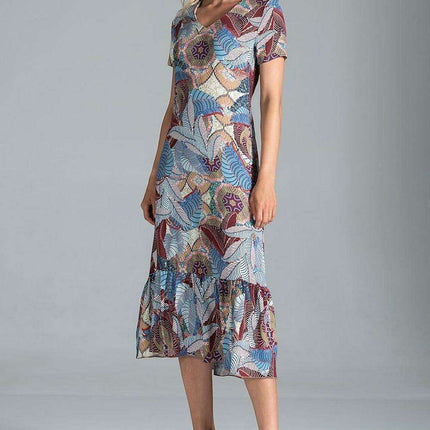 Elegant A-Line Midi Dress - Très Elite