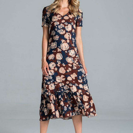 Elegant A-Line Midi Dress - Très Elite
