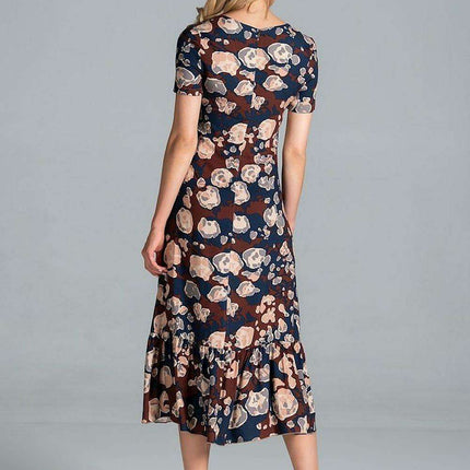 Elegant A-Line Midi Dress - Très Elite