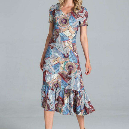 Elegant A-Line Midi Dress - Très Elite