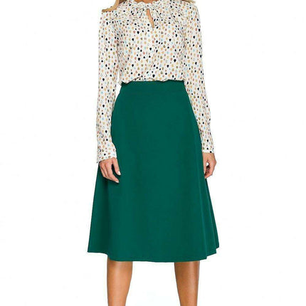 Elegant A-Line Midi Skirt - Très Elite