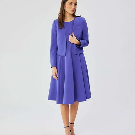 Elegant A-Line Sleeveless Day Dress with Polish Flair - Très Elite