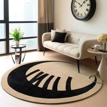 Elegant Abstract Art Area Rug for Stylish Home Interiors..