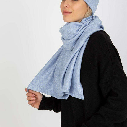 Elegant Angora Blend Winter Hat and Scarf Duo - Très Elite