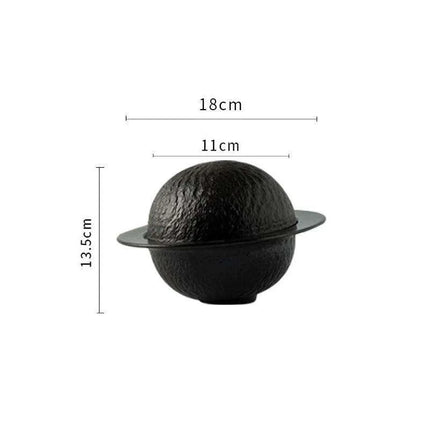 Elegant Artisan Ceramic Bowl Set with Lid and Rock Texture for Gourmet Dining - Très Elite