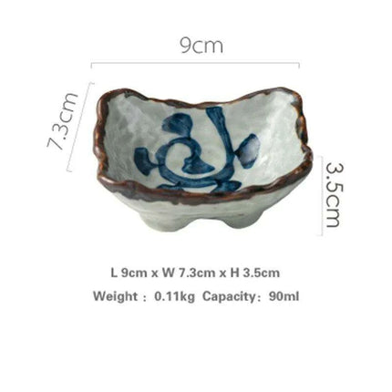 Elegant Artisan Japanese Ceramic Appetizer Plates: Elevate Your Dining Aesthetic with Unique Tableware..