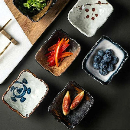 Elegant Artisan Japanese Ceramic Appetizer Plates: Elevate Your Dining Aesthetic with Unique Tableware..
