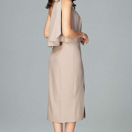 Elegant Asymmetrical Cocktail Dress with Sensational Thigh Slit - Très Elite