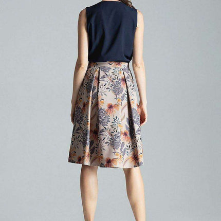 Elegant Asymmetrical Pleated Midi Skirt with Convenient Side Zipper - Très Elite