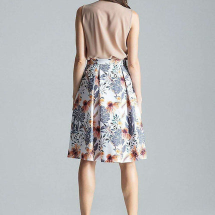 Elegant Asymmetrical Pleated Midi Skirt with Convenient Side Zipper - Très Elite