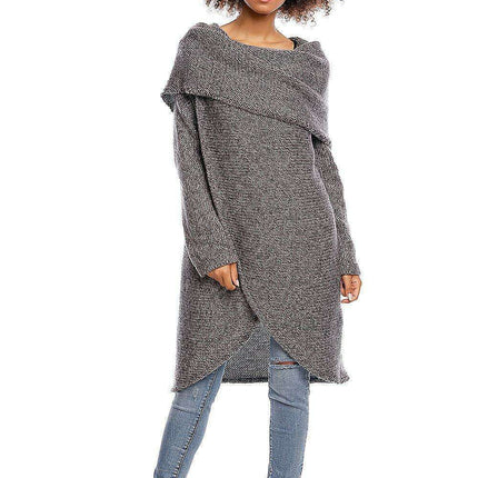 Elegant Asymmetrical Turtleneck Knit Sweater - Must-Have Winter Fashion for Women - Très Elite