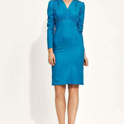 Elegant Aura Evening Midi Cocktail Dress For Chic Night Out - Très Elite