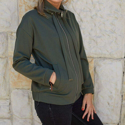 Elegant Aurora Knit Sweatshirt with Trendy Metal Details - Très Elite