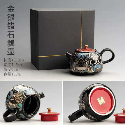 Elegant Authentic Dual-Tone Portable Tea Set for Traditional Kung Fu Brewing - Très Elite