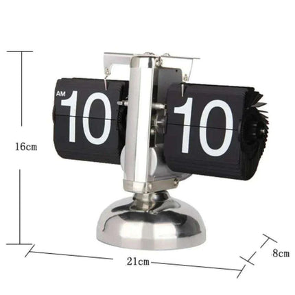 Elegant Automatic Flipping Clock - Modern Home Decor with Battery Included - Très Elite