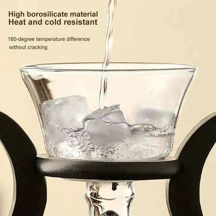 Elegant Automatic Infuser Glass Tea Pot with Magnetic Water Control - Très Elite