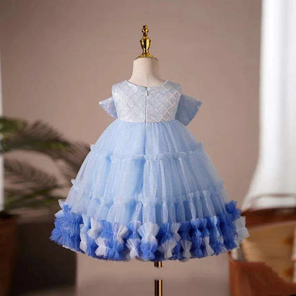 Elegant Baby Baptism Dress with Bow and Sequins for Special Occasions - Très Elite