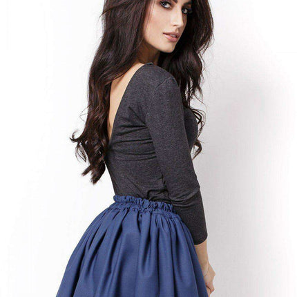 Elegant Backless Boat Neck Blouse Modern Chic Top Essentials