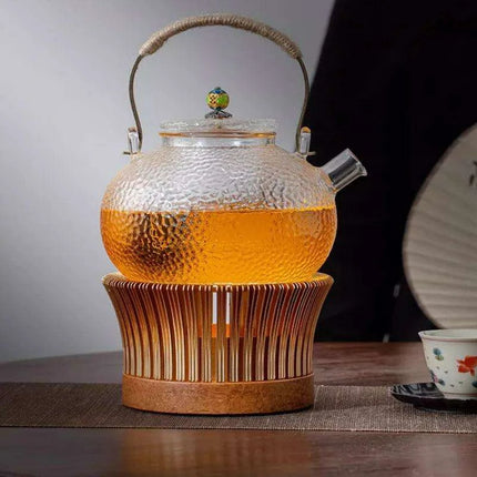 Elegant Bamboo Candle Warmer for Authentic Tea Ceremonies - Très Elite
