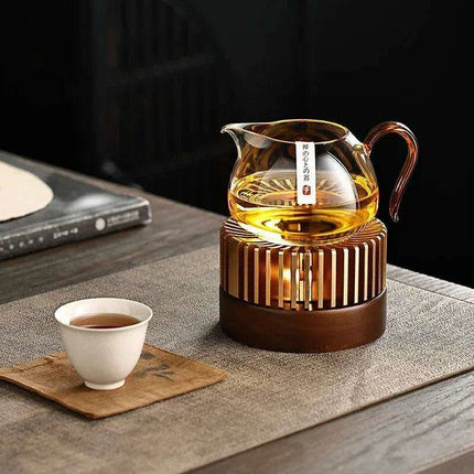 Elegant Bamboo Candle Warmer for Authentic Tea Ceremonies - Très Elite