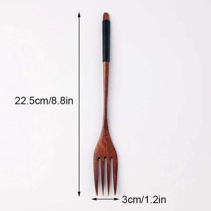 Elegant Bamboo Fork for Fruits, Desserts, and Salads - Japanese Style Kitchen Utensil- Très Elite- Très Elite
