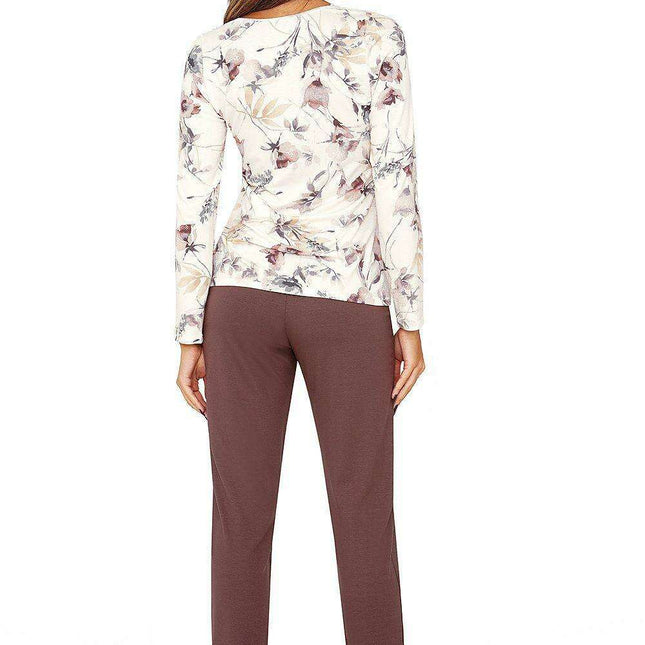 Elegant Belinda Lace-Trim Nightwear Set