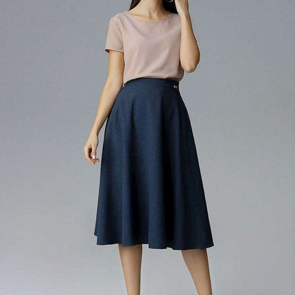 Elegant Belted Flared Skirt for Effortless Chic - Très Elite