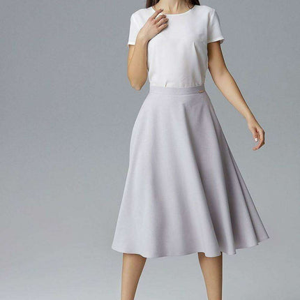 Elegant Belted Flared Skirt for Effortless Chic - Très Elite