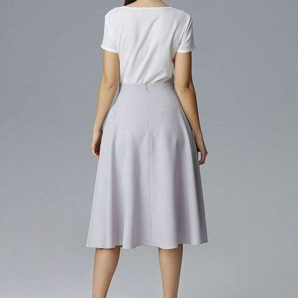 Elegant Belted Flared Skirt for Effortless Chic - Très Elite