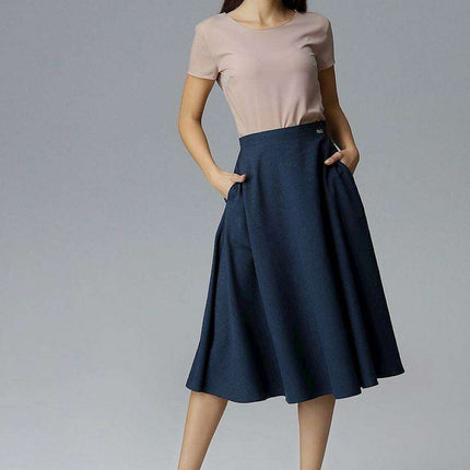 Elegant Belted Flared Skirt for Effortless Chic - Très Elite
