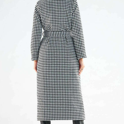 Elegant Belted Maxi Coat - Très Elite