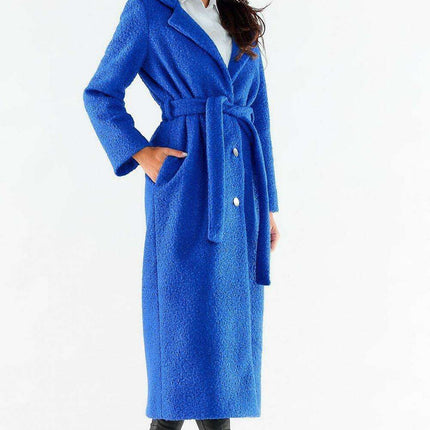 Elegant Belted Maxi Coat - Très Elite