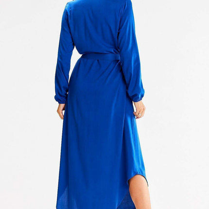 Elegant Belted Maxi Shirt Dress for Effortless Chic - Très Elite