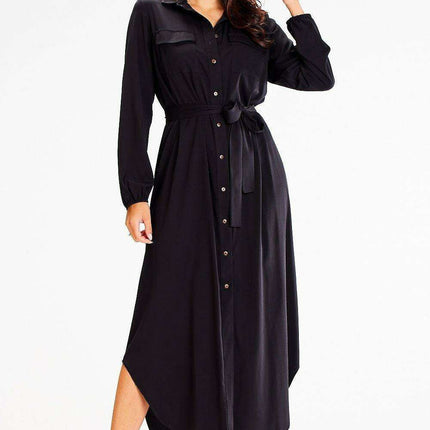 Elegant Belted Maxi Shirt Dress for Effortless Chic