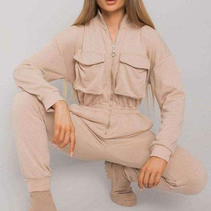 Elegant Black Cotton Zipped Jumpsuit for Every Occasion - Très Elite