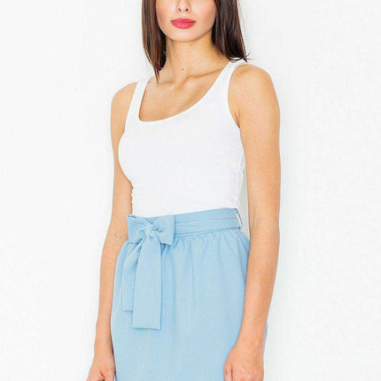 Elegant Black Pencil Skirt with Trendy Waist Sash - Très Elite