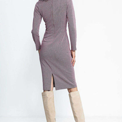 Elegant Black Pleated Day Dress For Women Comfort Fit - Très Elite