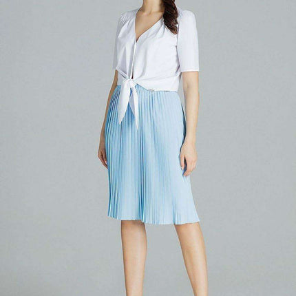 Elegant Black Pleated Midi Skirt with Adjustable Waistband - Multiple Sizes Available - Très Elite
