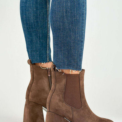 Elegant Black Suede High Heel Ankle Boots with Platform - Très Elite