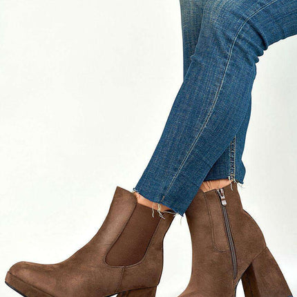 Elegant Black Suede High Heel Ankle Boots with Platform - Très Elite