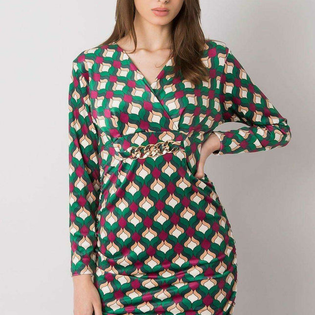 Elegant Black Velour Dress Daydress Italy For Modern Women