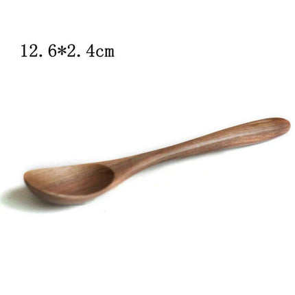 Elegant Black Walnut Spoon - Perfect for Desserts, Coffee, and Honey - Très Elite